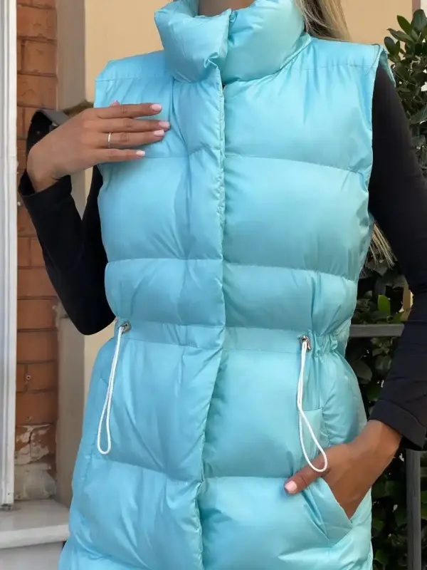m378-chiletka-podovchena-blue (2) Жилетка жіноча блакитна подовжена