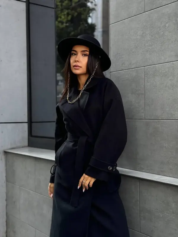 m443-coat-oversize-black (11) Пальто жіноче чорне оверсайз