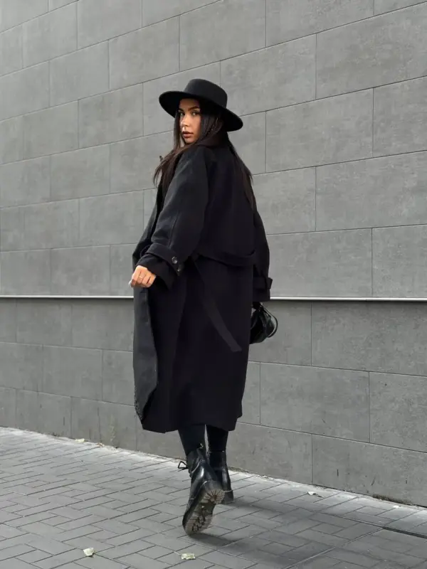 m443-coat-oversize-black (4) Пальто жіноче чорне оверсайз
