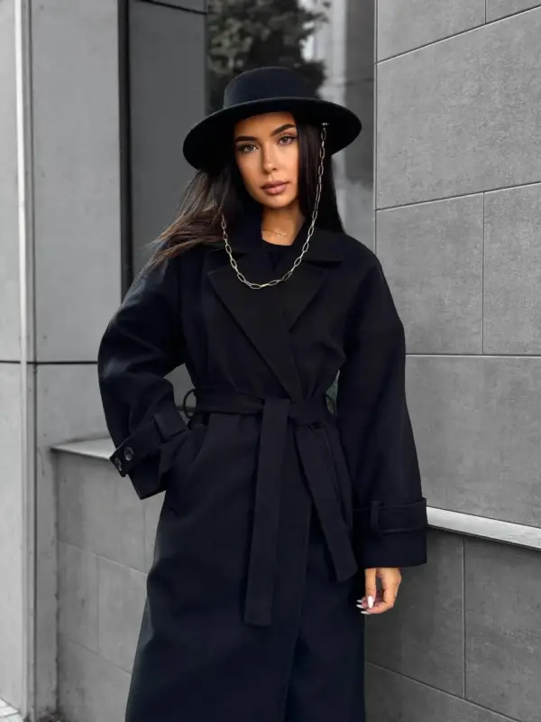 m443-coat-oversize-black (6) Пальто жіноче чорне оверсайз