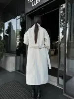 Пальто жіноче сіре оверсайз