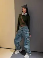 Боді жіночий хакі з чорними вставками з сітки