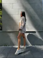 Костюм жіночий рубашка з шортами бежевий