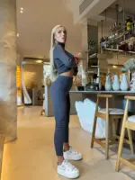 Легінси жіночі теплі графіт