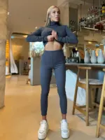 Легінси жіночі теплі графіт