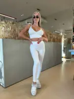 Легінси жіночі теплі білий