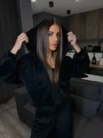 Велюровий костюм жіночий чорний