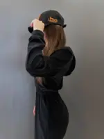 Велюровий комбінезон жіночий чорний