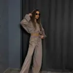 Велюровий костюм жіночий мокко