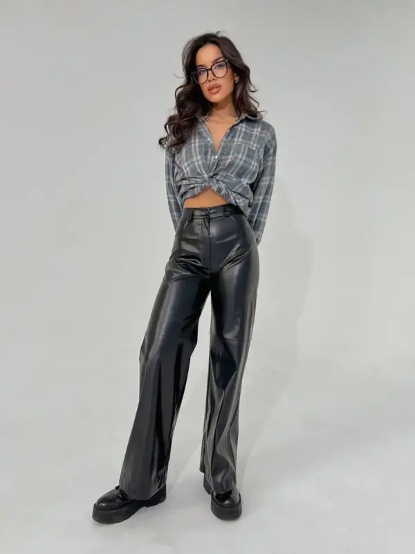 m516-shtany-ekoshkira-black (9) Штани жіночі еко шкіра чорні