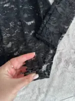 Кружевний боді жіночий чорний