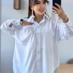 сорочка жіноча оверсайз біла