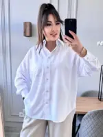 сорочка жіноча оверсайз біла