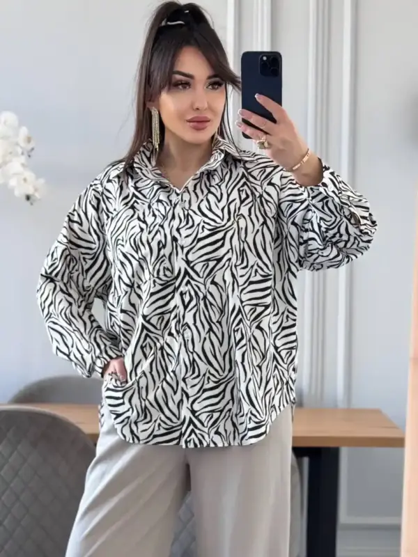 m520-sorochka-oversaize-zebra-white (1) Сорочка жіноча оверсайз зебра біла
