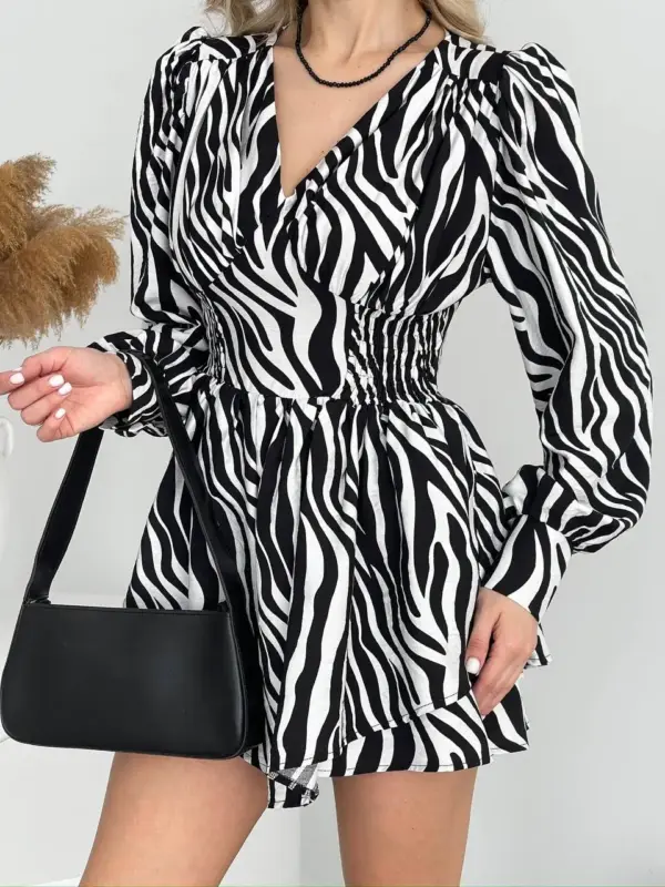 m527-syknya-kombinezon-zebra-black (8) Сукня-комбінезон принтована зебра чорна