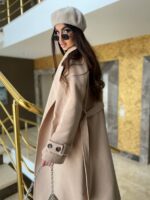 Пальто жіноче бежеве оверсайз