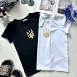 Футболка класична з принтом тризуб