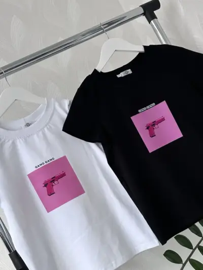 Футболка класична жіноча з принтом Gung gung