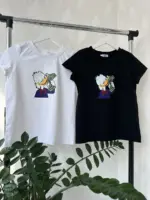 Футболка класична жіноча з принтом Утка з грошима - Зображення 12