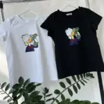 Футболка класична жіноча з принтом Утка з грошима