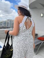 (Копія)Костюм жіночий з мусліну топ з шортами білий з блакитним Sa263