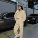 Костюм жіночий кофта з штанами турецька тринитка на флісі кольору сірий меланж