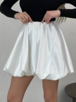 Спідниця балон білого кольору М526