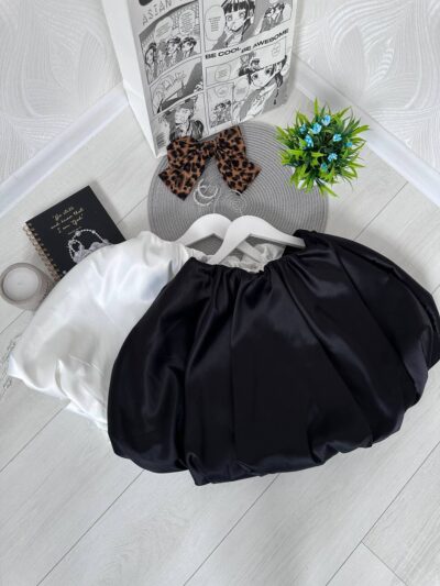 Спідниця балон чорного кольору М526