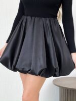 Спідниця балон чорного кольору М526