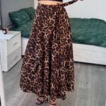 Спідниця на запах леопардового кольору