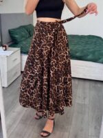 Спідниця на запах леопардового кольору