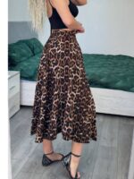 Спідниця на запах леопардового кольору