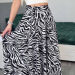 Спідниця на запах зебрового кольору