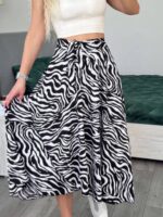 Спідниця на запах зебрового кольору