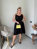 Сукня з брітелями чорного кольору Sa283