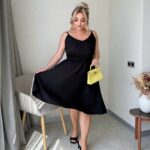 Сукня з брітелями чорного кольору Sa283