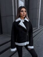 Дублянка жіноча чорна 00413