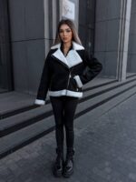 Дублянка жіноча чорна 00413