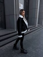 Дублянка жіноча чорна 00413