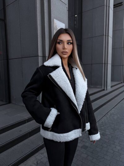 Дублянка жіноча чорна 00413