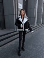 Дублянка жіноча чорна 00413