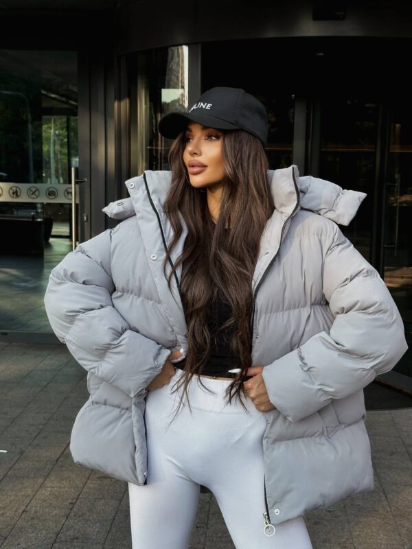 puhovyk-zhinochyj-oversajz-sirogo-koloru-00368-3 Пуховик жіночий оверсайз сірого кольору 00368