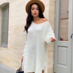 Сукня-туніка жіноча в’язана – колір молоко 00388