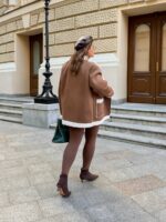 Дублянка жіноча коричнева 00427