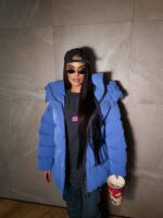 (Копія)Пуховик жіночий оверсайз кольору бургунді 00420 00421