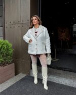 Дублянка жіноча біла 00450