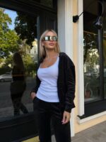 (Копія)Жіночій спортивний костюм на блискавці кольору графіт 00512 00513