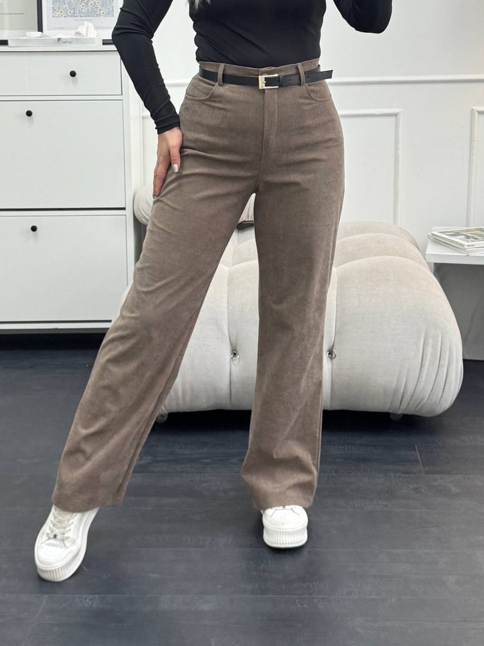 zhinochi-velvetovi-shtany-koloru-mokko-00496-sc-9072-mokko-3 Жіночі вельветові штани кольору мокко 00496