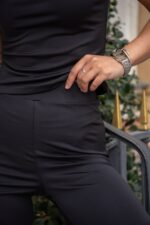 Жіночий костюм із мікродайвінгу чорного кольору 00500