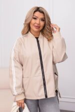 (Копія)Жіноча куртка у спортивному стилі кольору лаванда 00548 00550